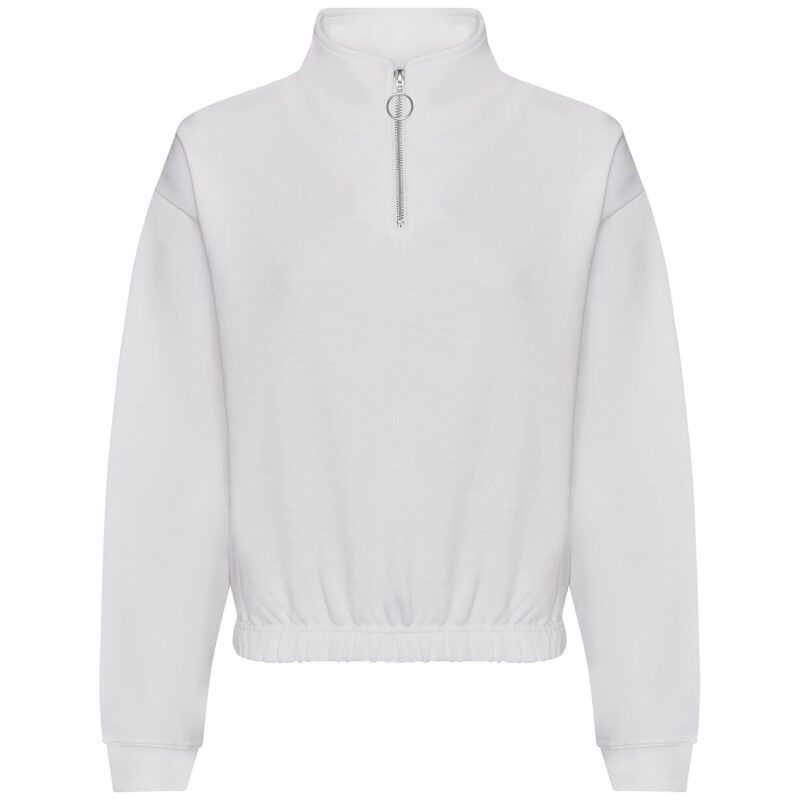 AWDis Ladies Cropped 1/4 Zip Sweatshirt