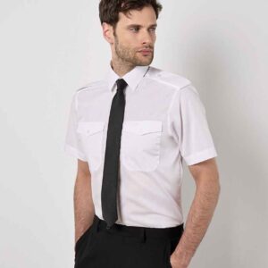 Kustom Kit Short Sleeve Tailored Pilot Shirt
