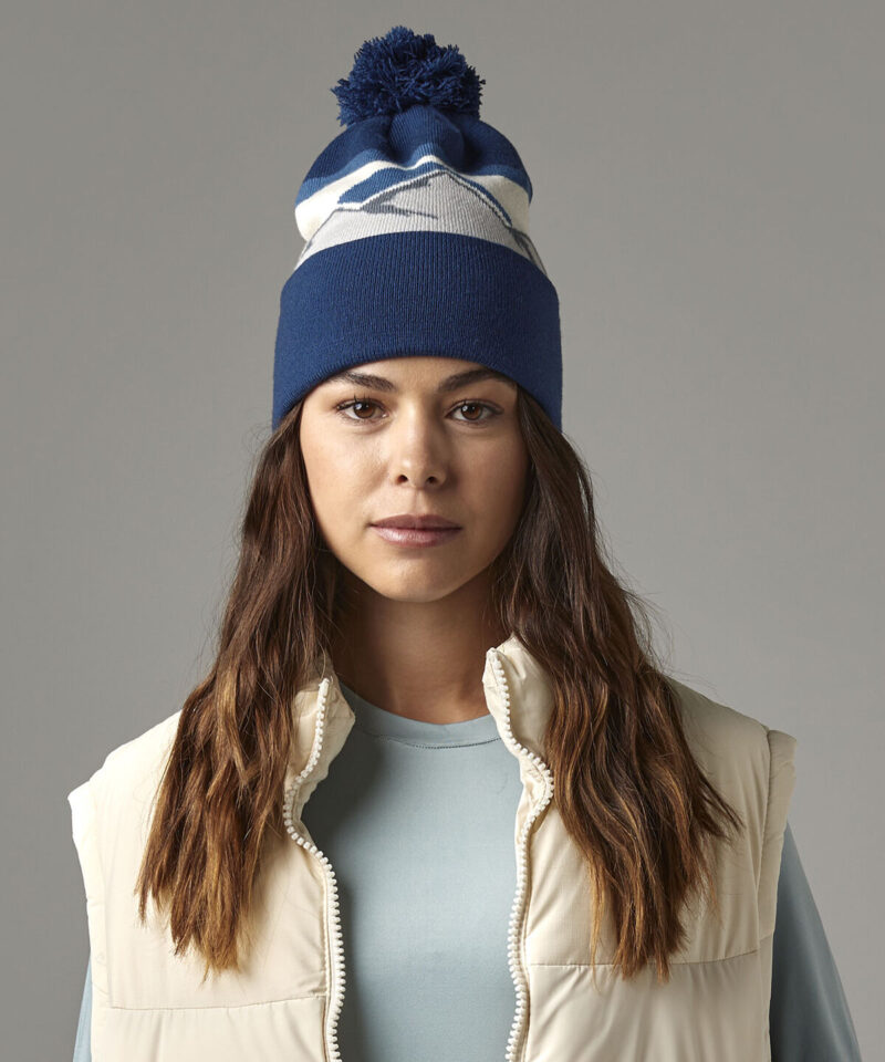 Beechfield Mountain Peaks Pom Pom Beanie
