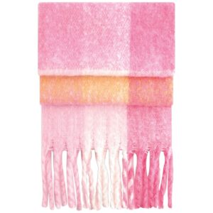 Beechfield Fluffy Check Scarf