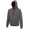 Charcoal/Burgundy