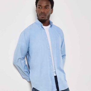 Kustom Kit Long Sleeve Classic Fit Workwear Oxford Shirt