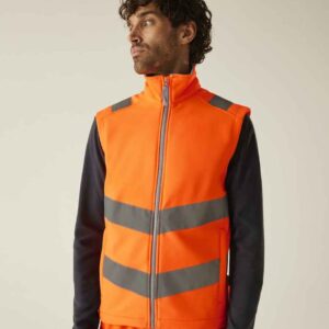 Regatta High Visibility Pro Contract Ablaze Soft Shell Bodywarmer
