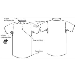Le Chef Knitted Pique Chef's Shirt