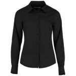 Kustom Kit Ladies Long Sleeve Tailored Poplin Shirt