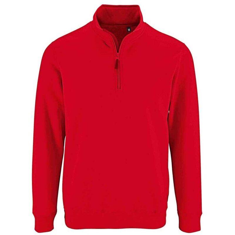 SOL'S Stan Contrast Zip Neck Sweatshirt