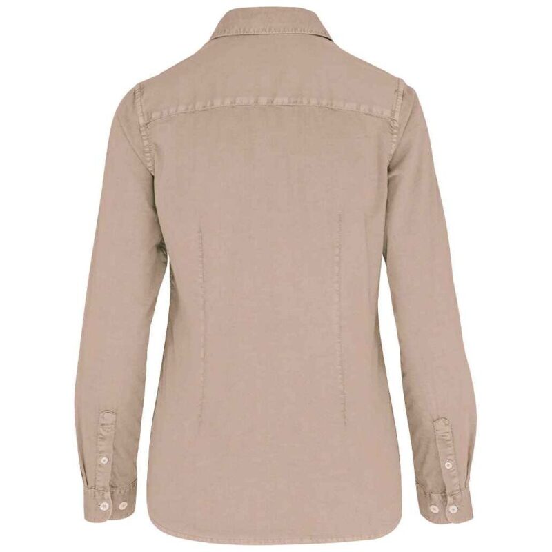 Native Spirit Ladies Washed Long Sleeve Shirt
