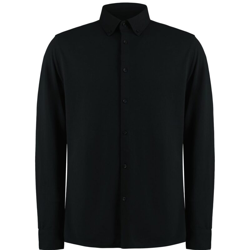 Kustom Kit Long Sleeve Superwash 60 C Pique Shirt