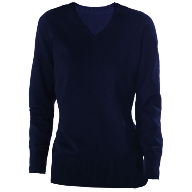 Kariban Ladies Cotton Acrylic V Neck Sweater