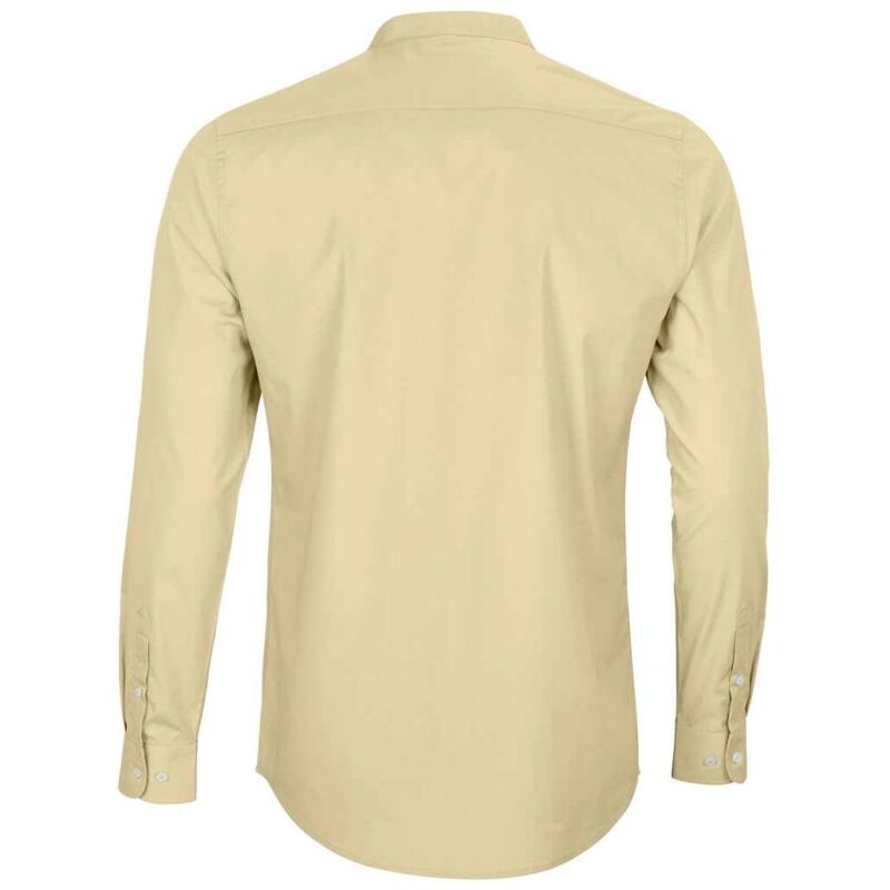 NEOBLU Bart Mao Collar Long Sleeve Poplin Shirt