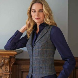 Brook Taverner Ladies Nashville Tweed Waistcoat