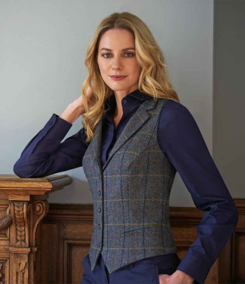 Brook Taverner Ladies Nashville Tweed Waistcoat