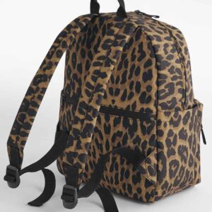 BagBase Leopard Print Mini Backpack