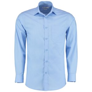 Kustom Kit Long Sleeve Tailored Poplin Shirt