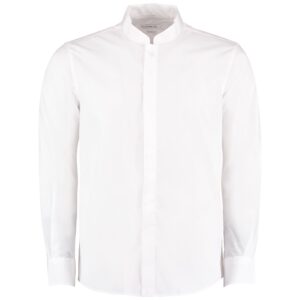 Kustom Kit Long Sleeve Tailored Mandarin Collar Shirt