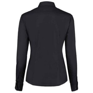 Kustom Kit Ladies Long Sleeve Tailored Mandarin Collar Shirt