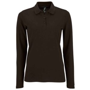 SOL'S Ladies Perfect Long Sleeve Pique Polo Shirt