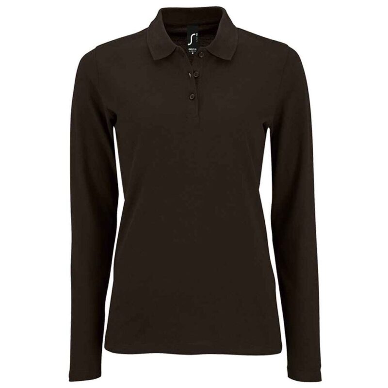 SOL'S Ladies Perfect Long Sleeve Pique Polo Shirt