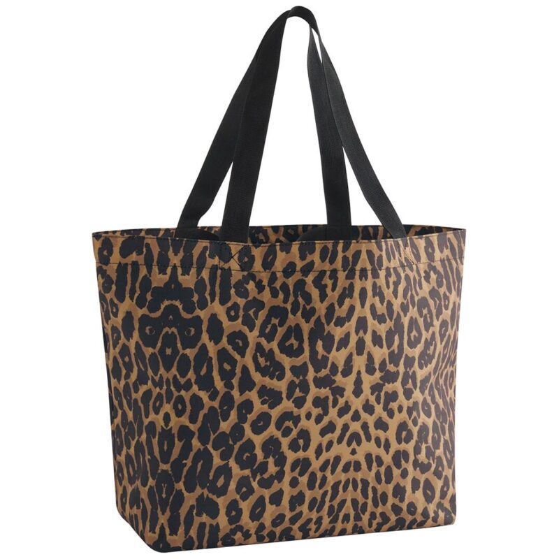 BagBase Leopard Print Carryall Tote Bag