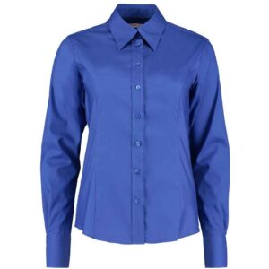 Kustom Kit Ladies Premium Long Sleeve Tailored Oxford Shirt