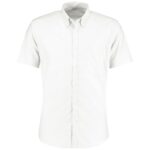 Kustom Kit Short Sleeve Slim Fit Oxford Shirt