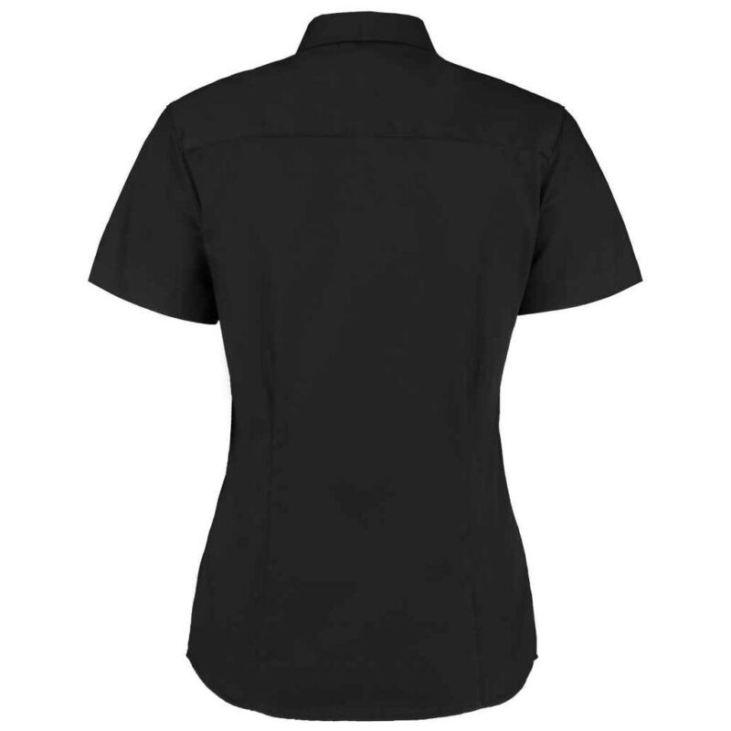 Kustom Kit Ladies Premium Short Sleeve Tailored Oxford Shirt