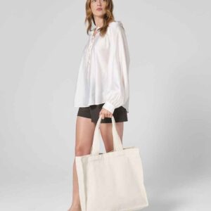 Westford Mill Chevron Handle Shopper