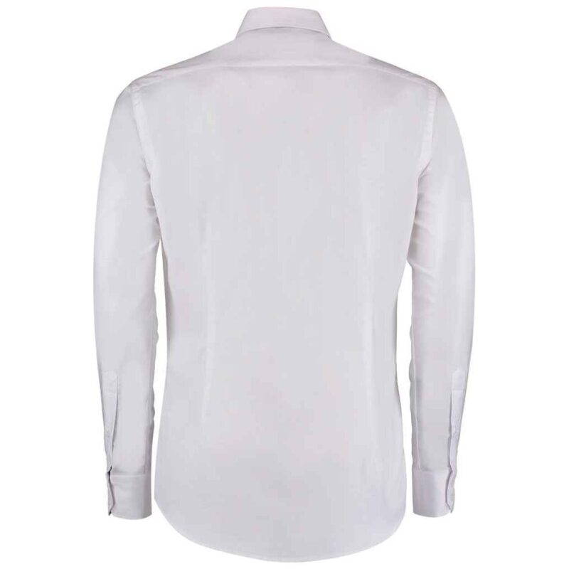 Kustom Kit Long Sleeve Slim Fit Workwear Oxford Shirt