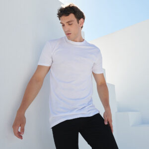 SF Clothing Longline Dipped Hem T-Shirt