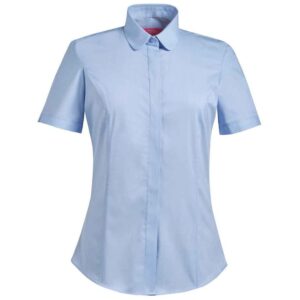 Brook Taverner Ladies Soave Short Sleeve Poplin Shirt