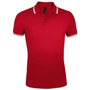 SOL'S Pasadena Tipped Cotton Pique Polo Shirt