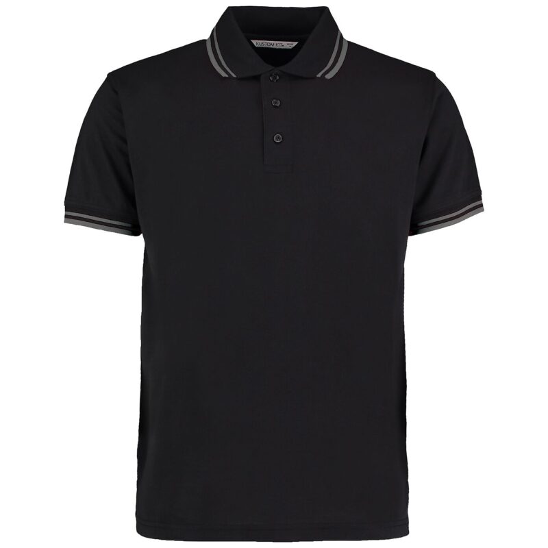 Kustom Kit Contrast Tipped Poly/Cotton Pique Polo Shirt