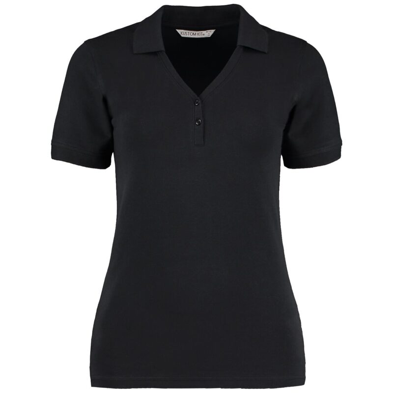 Kustom Kit Sophia Comfortec V Neck Polo Shirt