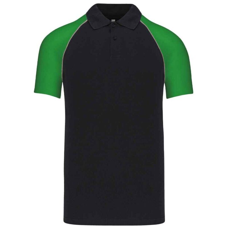 Kariban Baseball Cotton Pique Polo Shirt
