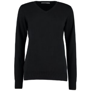 Kustom Kit Ladies Arundel Cotton Acrylic V Neck Sweater