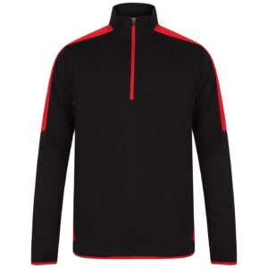 Finden + Hales Contrast Zip Neck Midlayer Top