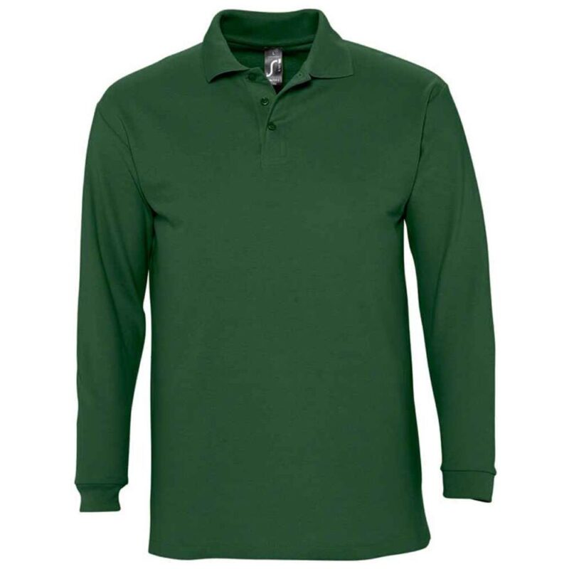 SOL'S Winter II Long Sleeve Cotton Pique Polo Shirt