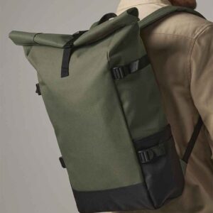 BagBase Block Roll-Top Backpack