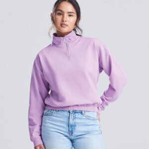 AWDis Ladies Cropped 1/4 Zip Sweatshirt