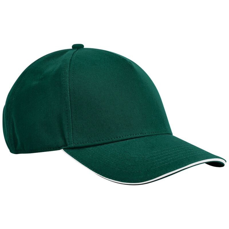 Beechfield EarthAware Classic Organic Cotton 5 Panel Sandwich Peak Cap