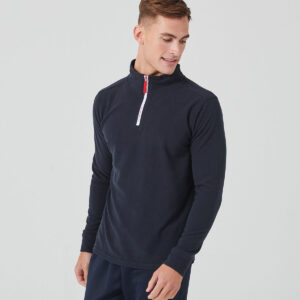 Finden + Hales Zip Neck Piped Micro Fleece