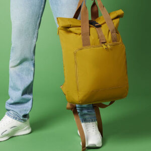 BagBase Recycled Twin Handle Roll-Top Laptop Backpack