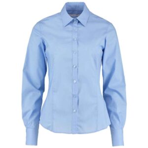 Kustom Kit Ladies Long Sleeve Tailored Business Shirt