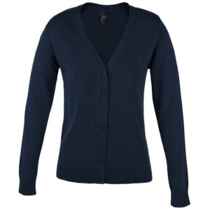 SOL'S Ladies Golden Cotton Acrylic V Neck Cardigan