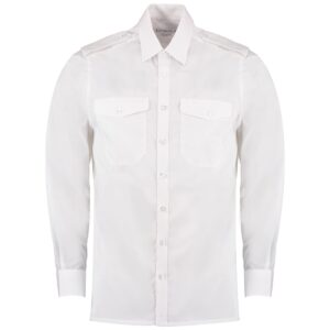 Kustom Kit Long Sleeve Tailored Pilot Shirt