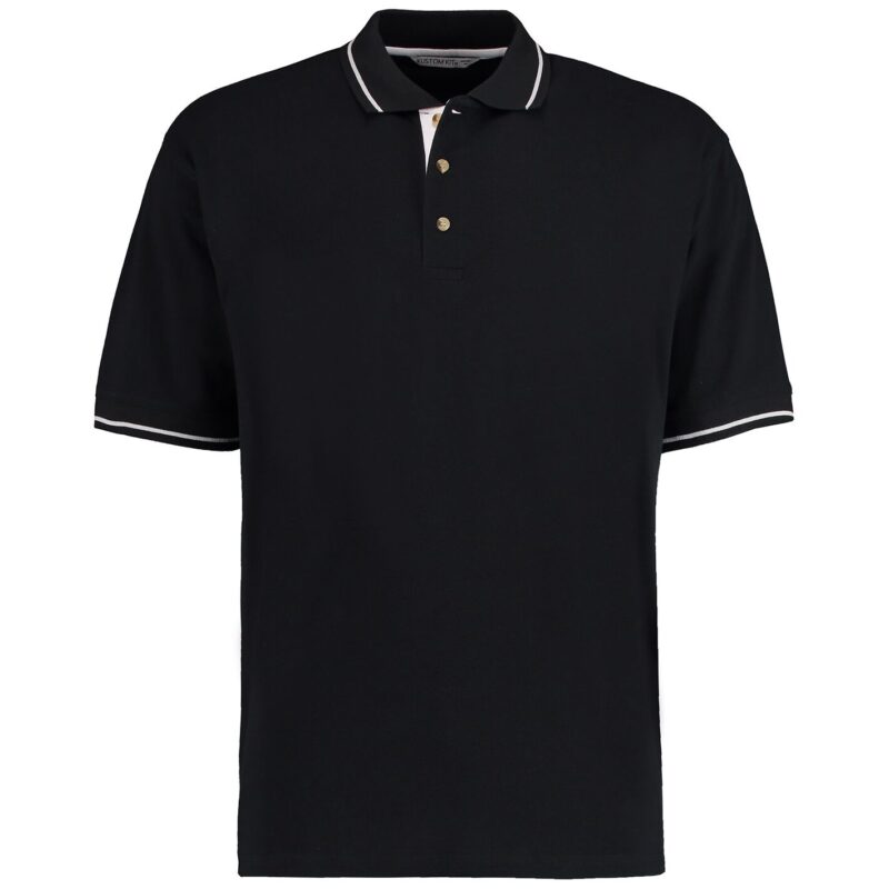 Kustom Kit St Mellion Tipped Cotton Pique Polo Shirt