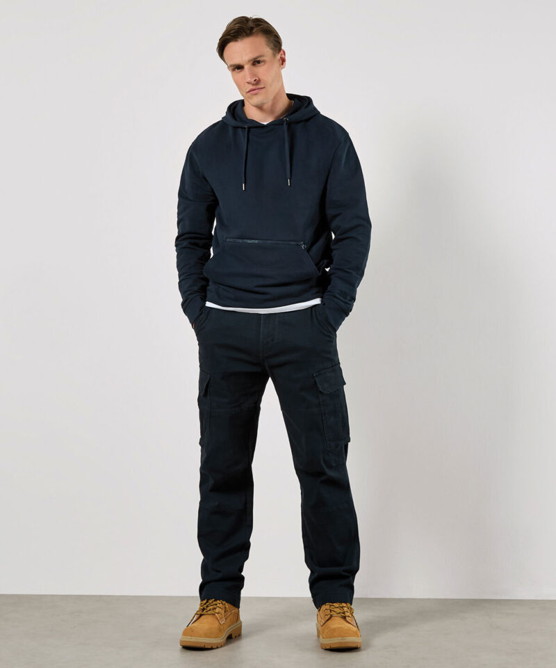 Kustom Kit Regular Fit Pique Zipped Pocket Hoodie