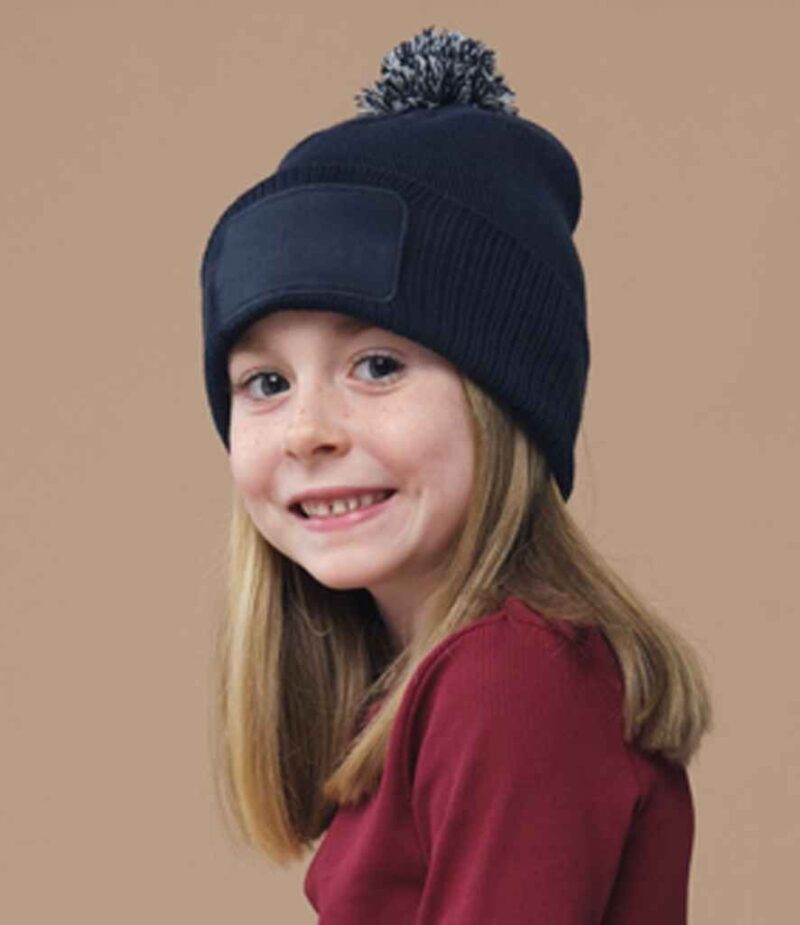 Beechfield Kids Snowstar Patch Beanie
