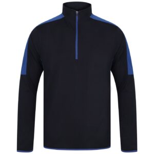 Finden + Hales Contrast Zip Neck Midlayer Top