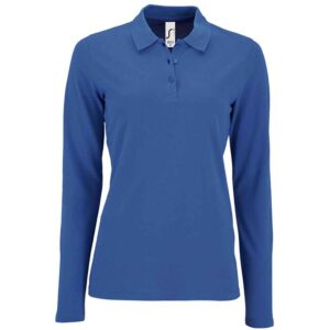 SOL'S Ladies Perfect Long Sleeve Pique Polo Shirt